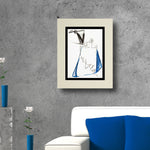 Carica l&#39;immagine nel visualizzatore di Gallery, Donna che solleva il vestito - Pastello ad olio su carta
