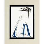 Carica l&#39;immagine nel visualizzatore di Gallery, Donna con abito lungo - Pastello ad olio su carta
