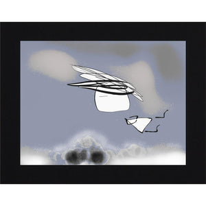 Prove di volo su nuvole nere - Grafica digitale